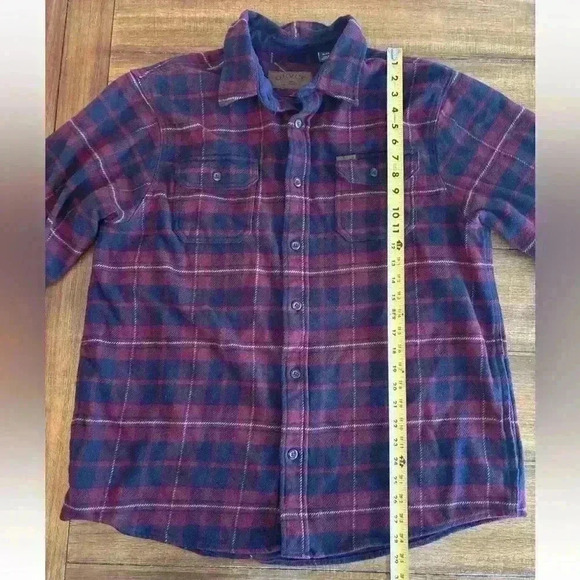 ORVIS Flannel Shirt Mens Extra Large Plaid Shacket Heavyweight Workwear - Picture 9 of 14
